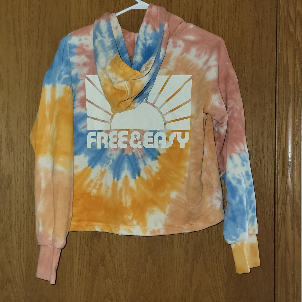 Madewell Tie-Dye Hoodie in Orange and White - Picture 6 of 6
